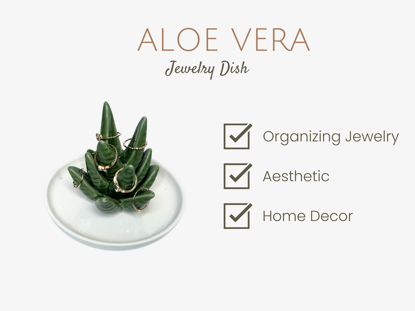 Aloe Vera Jewelry Dish